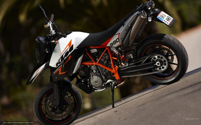 KTM 990 Motorcycle — White