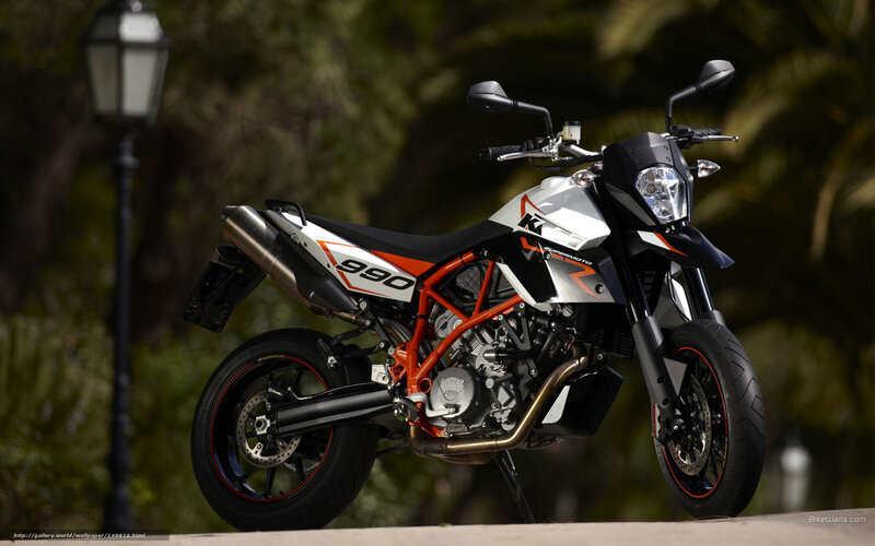 KTM 990 Supermoto Motorcycle — White