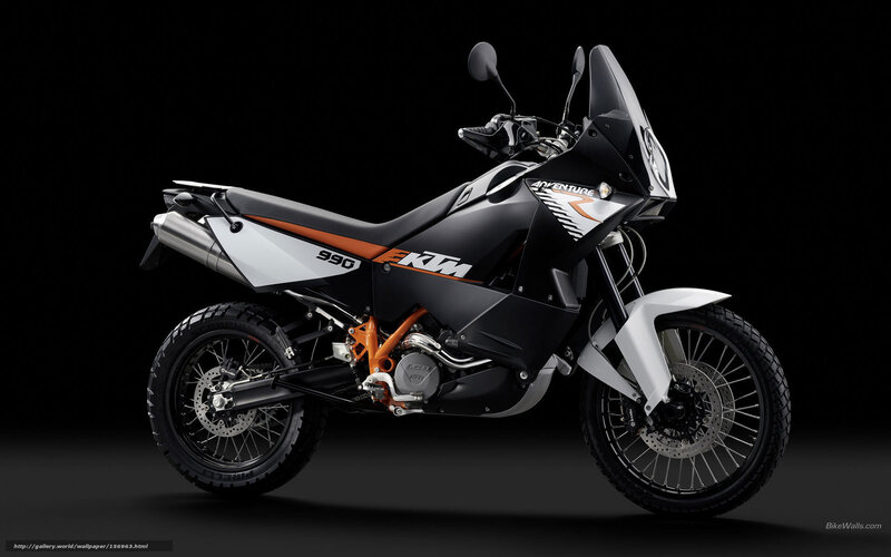 KTM Adventure Motorcycle — Black, Dramatic, Photograph, Black Background