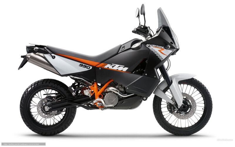 KTM Adventure Motorcycle — Black