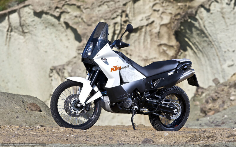 KTM Adventure Motorcycle — White