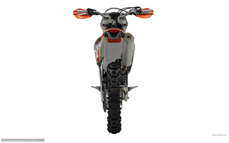 KTM dirt bike rear view