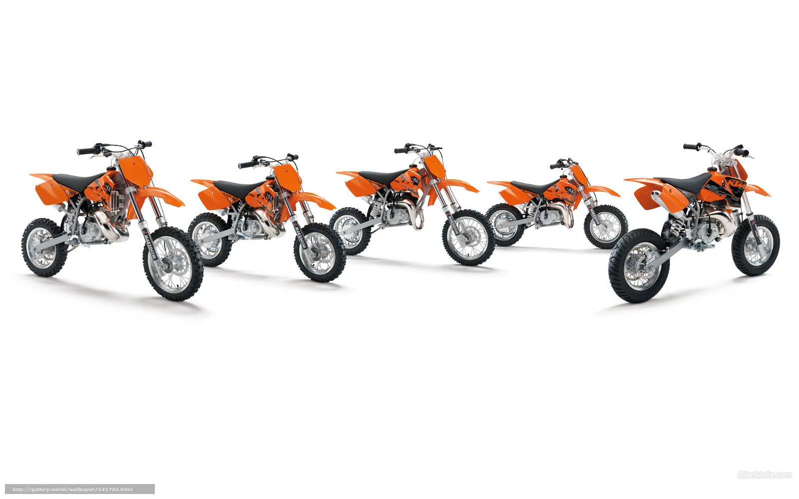 KTM dirt bikes lineup