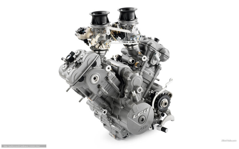 KTM LC8 Engine — Gray