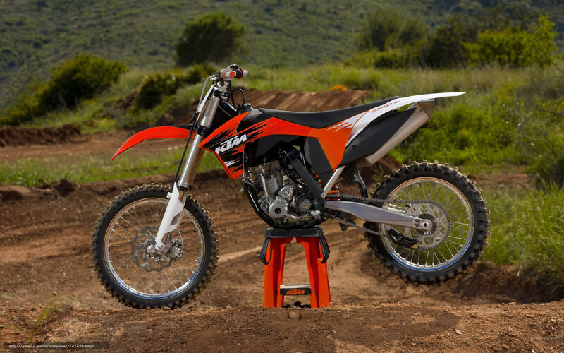 KTM motocross bike on dirt track