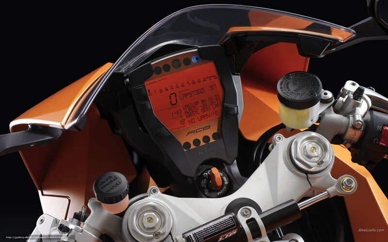 KTM motorcycle dashboard close-up