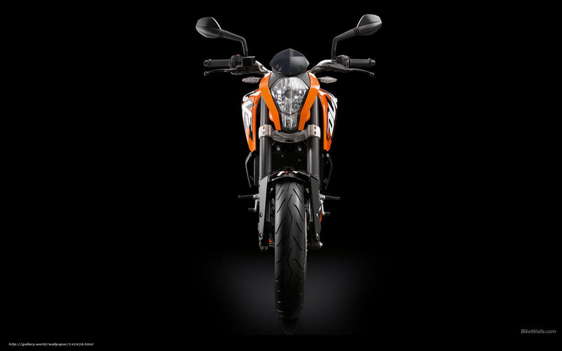 KTM motorcycle front view