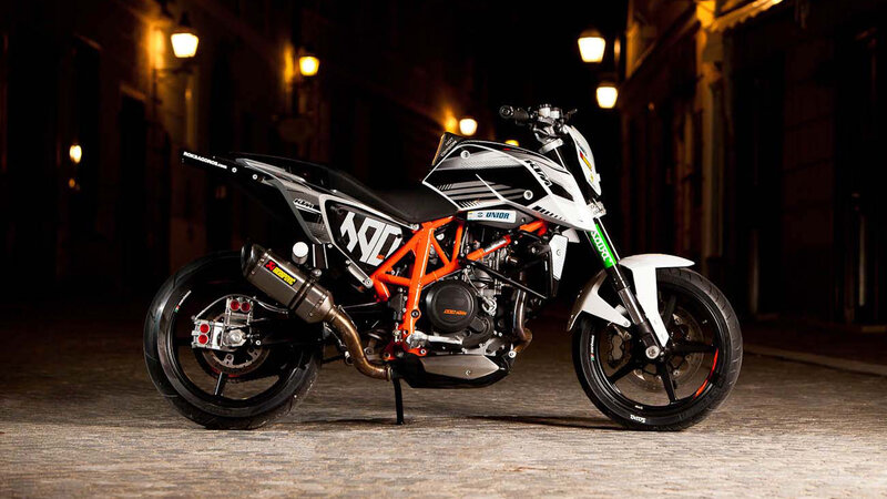 KTM Motorcycle on Street