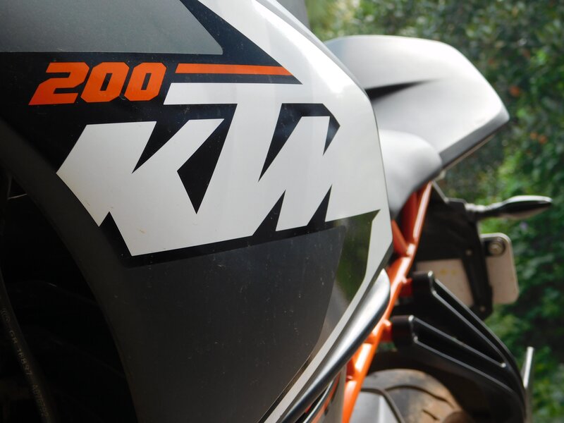 KTM Motorcycle Side Panel
