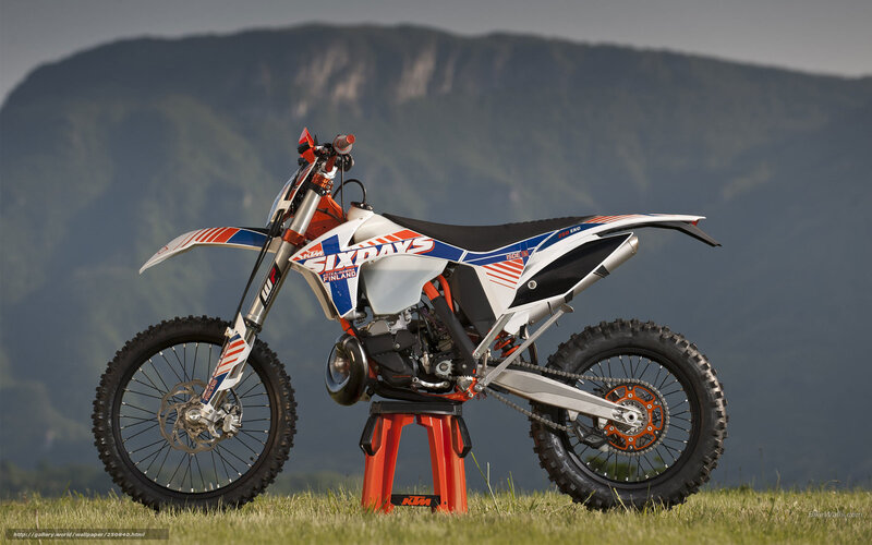 KTM Off-road Motorcycle — White