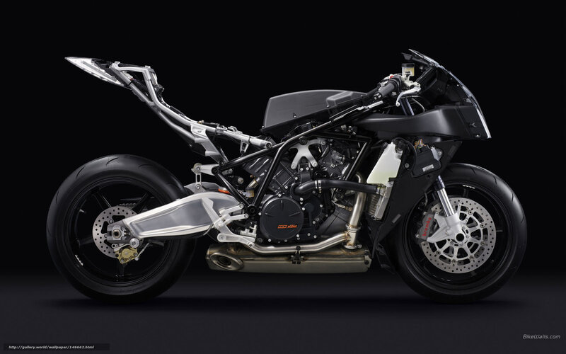 KTM Race Motorcycle — Black