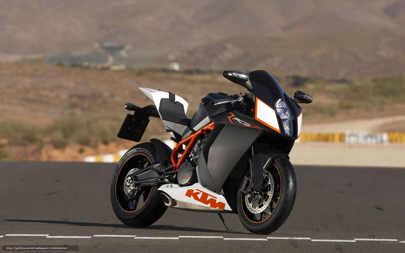 KTM RC8 Motorcycle — Black, Dramatic, Afternoon, Photograph, Road