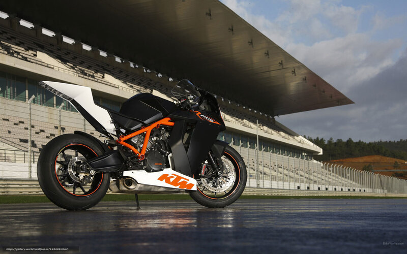 KTM RC8 Motorcycle — Black, Dramatic, Afternoon, Photograph