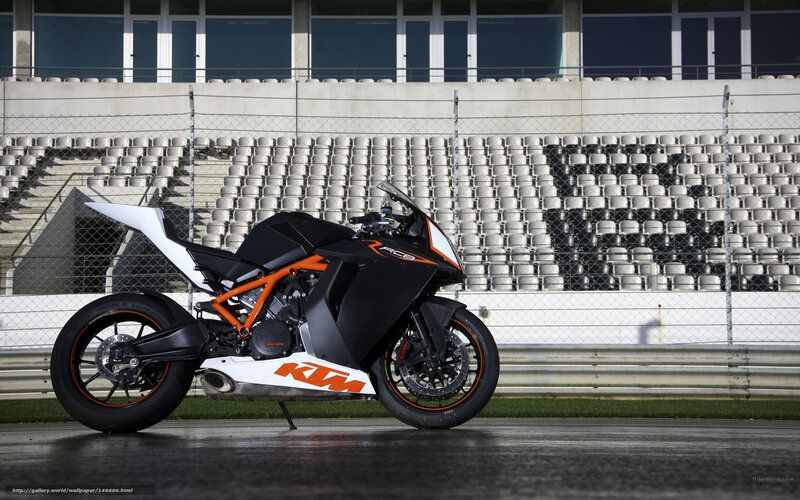 KTM RC8 Motorcycle — Black, Dramatic
