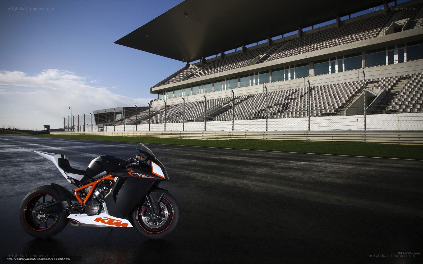 KTM RC8 on a racetrack