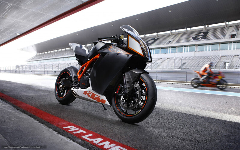 KTM RC8 on a racetrack