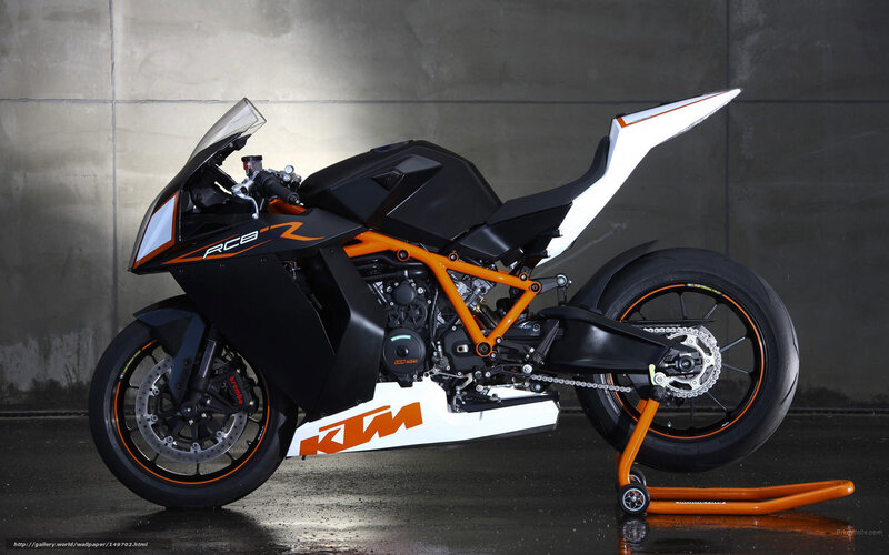 KTM RC8 R Motorcycle — Black, Dramatic