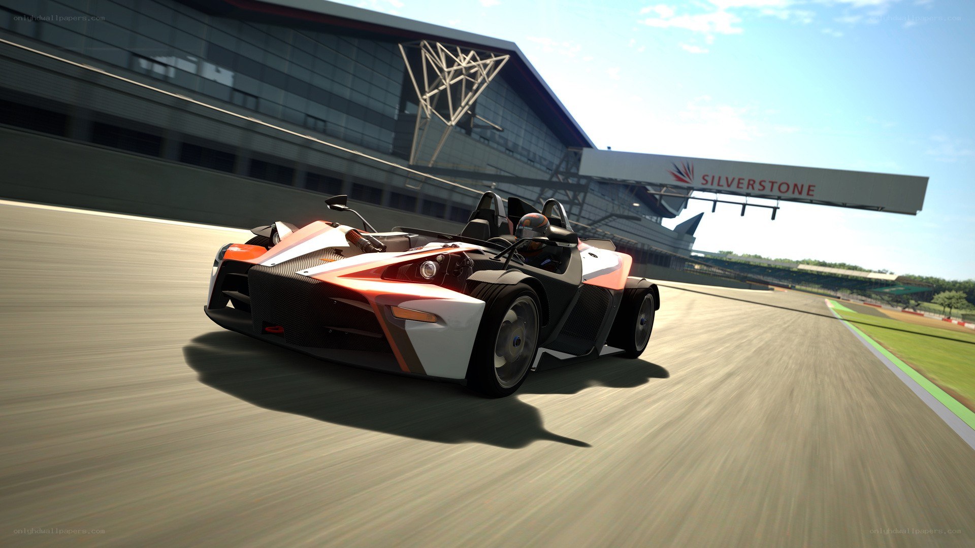 KTM X-Bow on Silverstone track