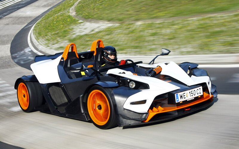 KTM X-Bow Race Car — White, Dynamic, Afternoon, Photograph, Driver, Race Track