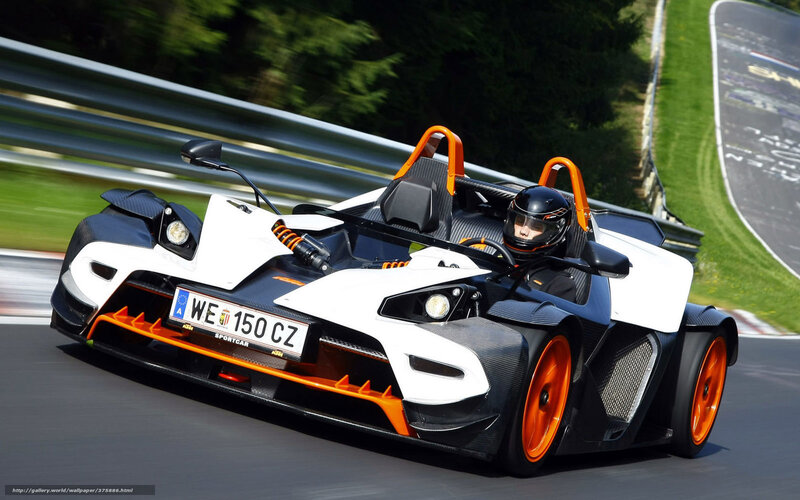 KTM X-Bow Race Car — White, Dynamic, Afternoon