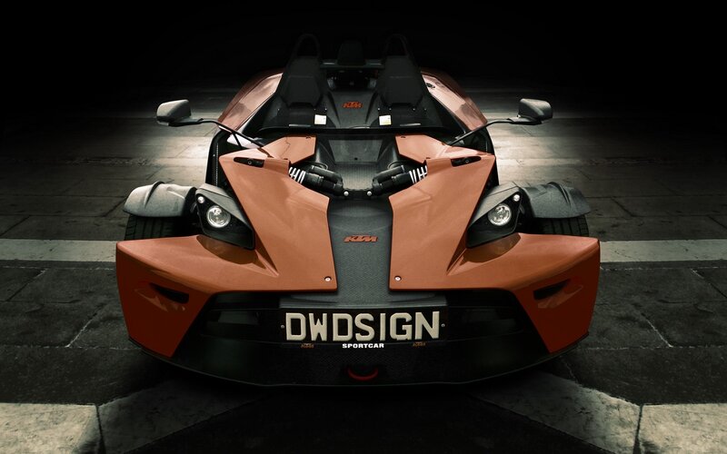 KTM X-Bow sportcar front view
