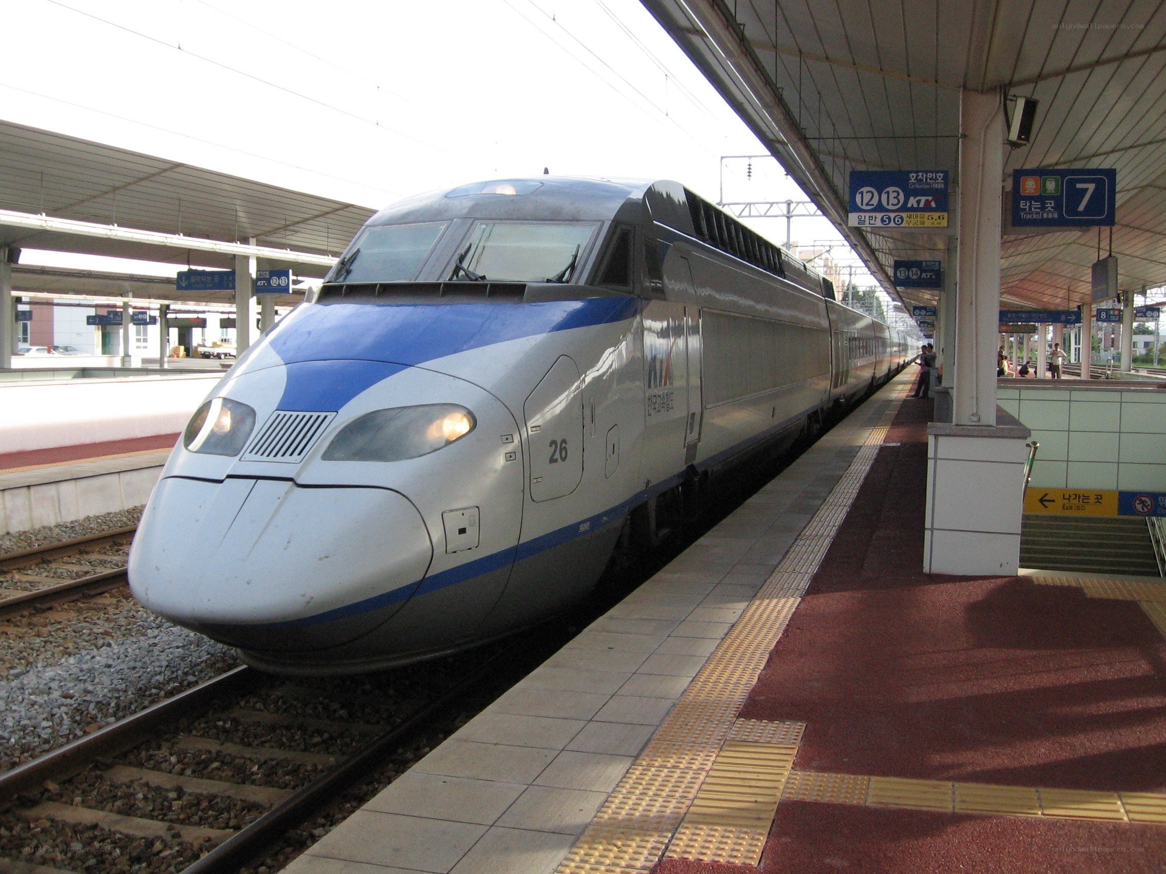 KTX high-speed train at station