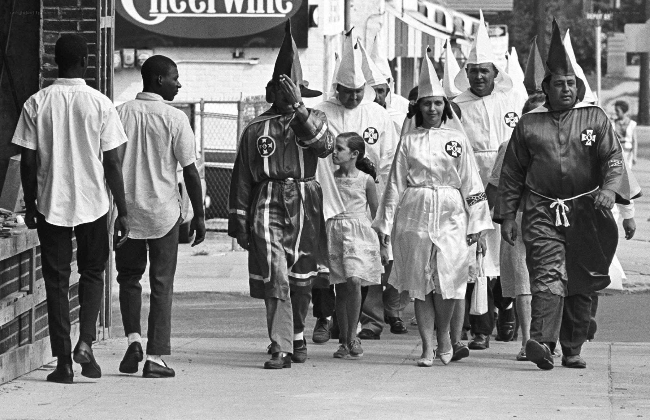 Ku Klux Klan procession