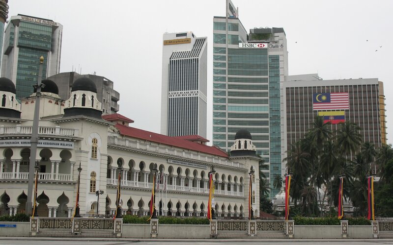 Kuala Lumpur cityscape with historic building