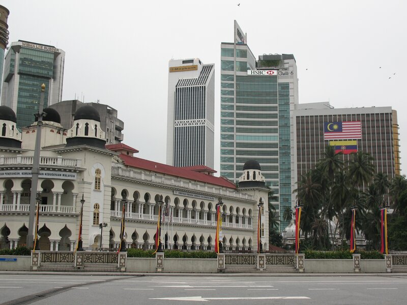 Kuala Lumpur cityscape with historic building