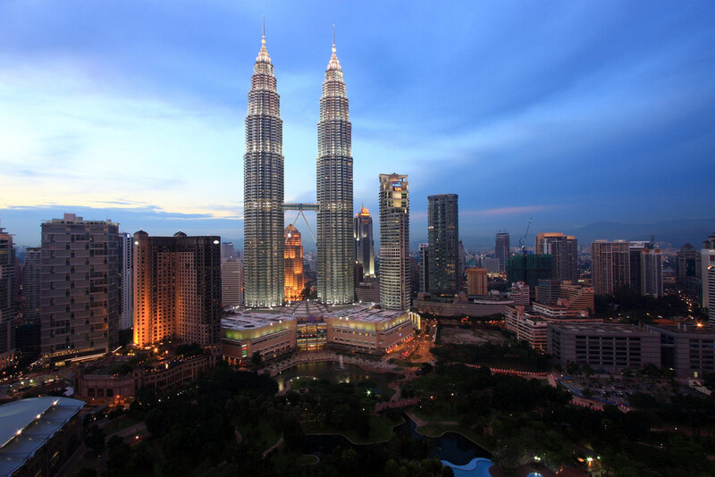 Kuala Lumpur skyline at dusk