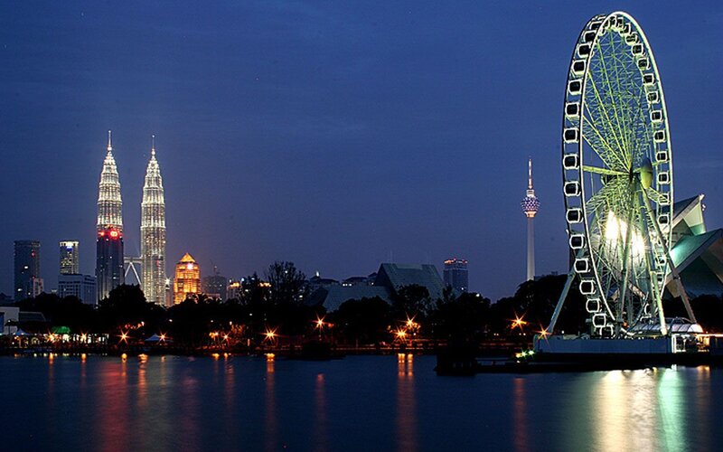 Kuala Lumpur skyline at night