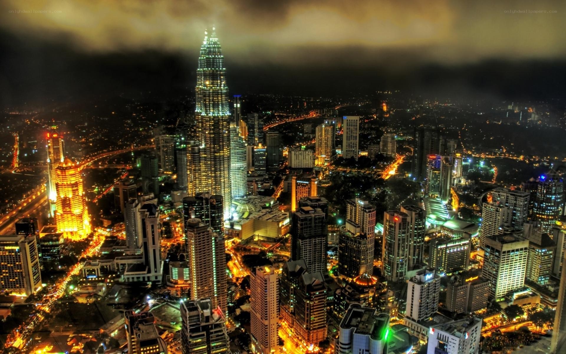 Kuala Lumpur skyline at night