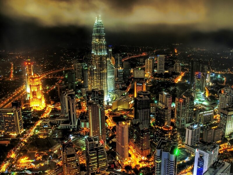 Kuala Lumpur skyline at night