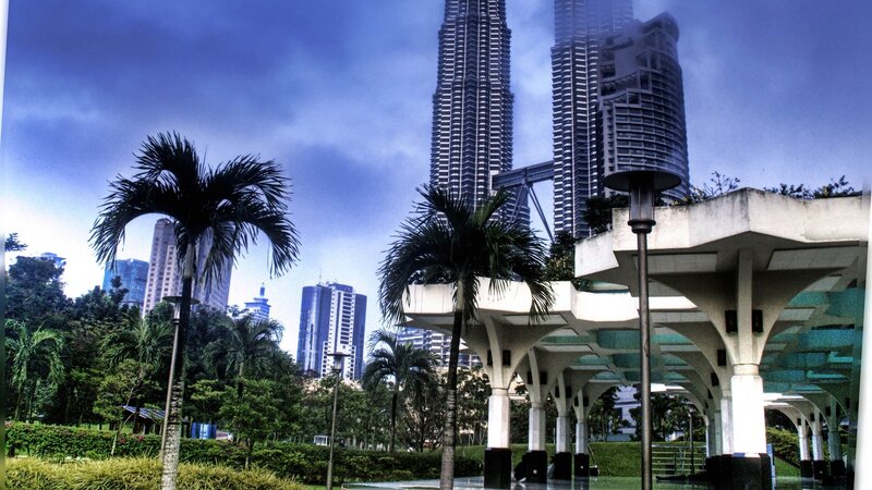 Kuala Lumpur skyline with Petronas Towers