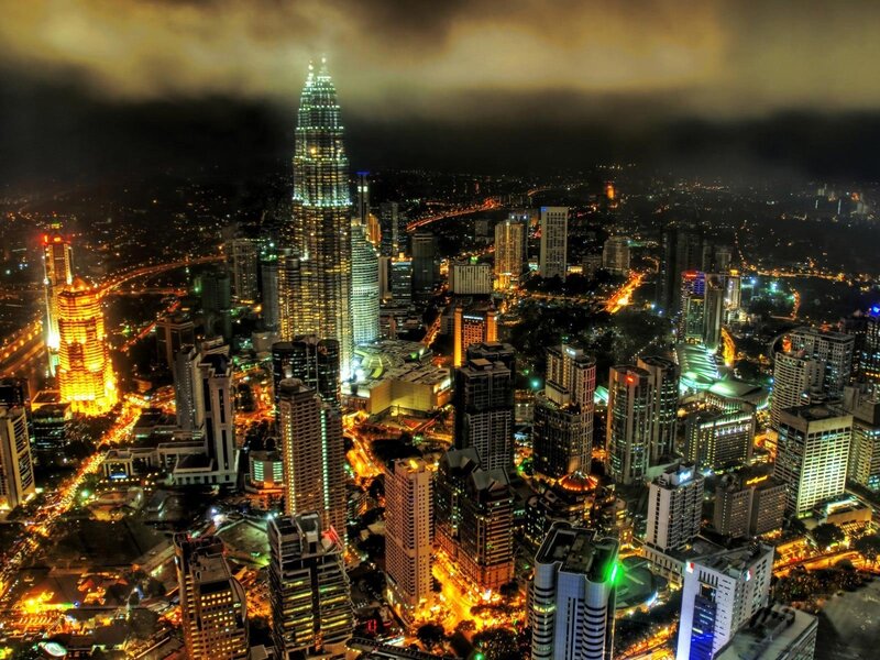 Kuala Lumpur Skyline — Yellow
