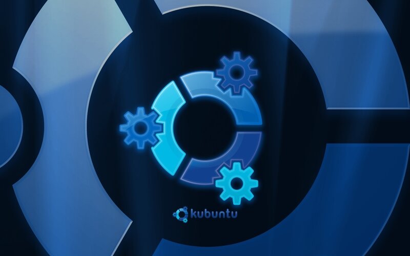 Kubuntu logo with gears