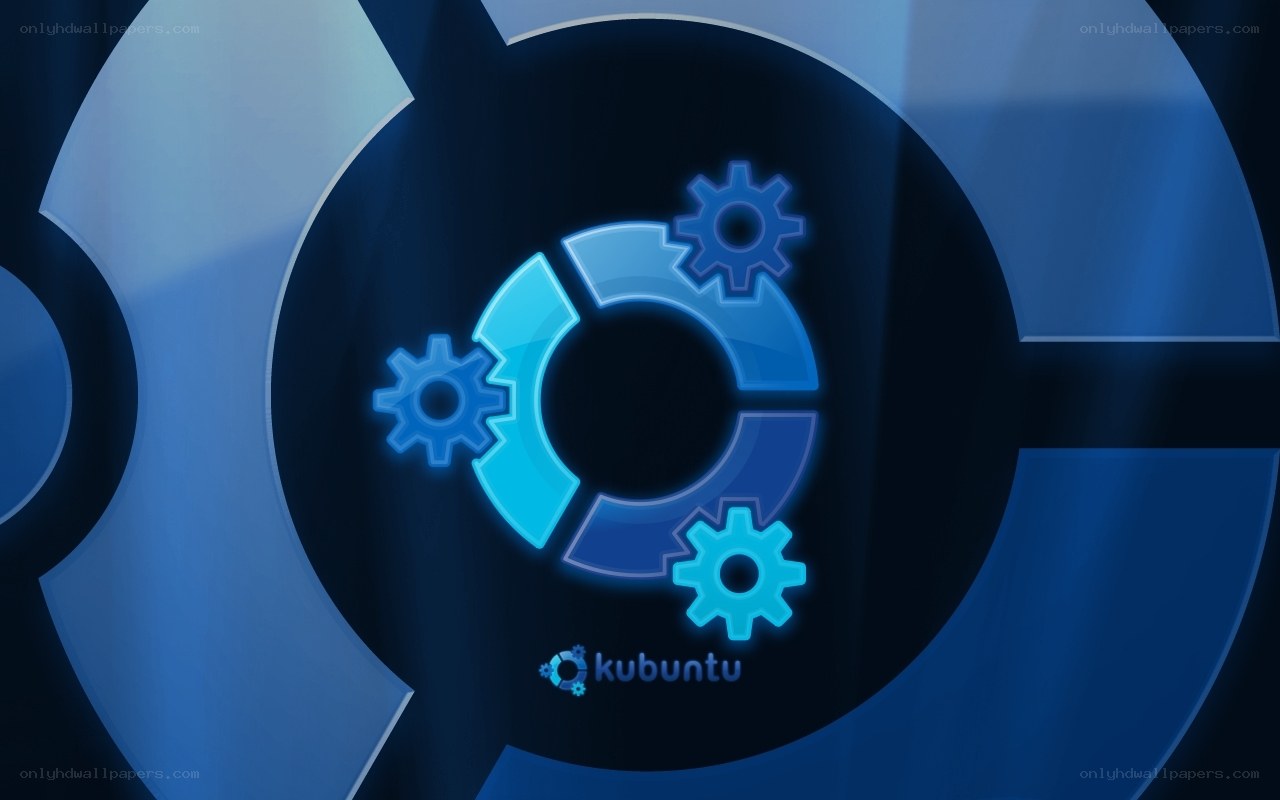 Kubuntu logo with gears