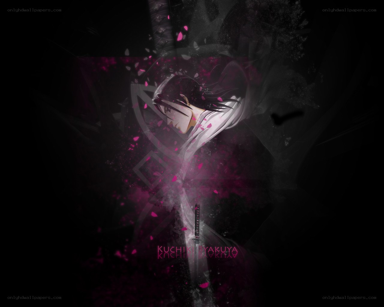 Kuchiki Byakuya anime art