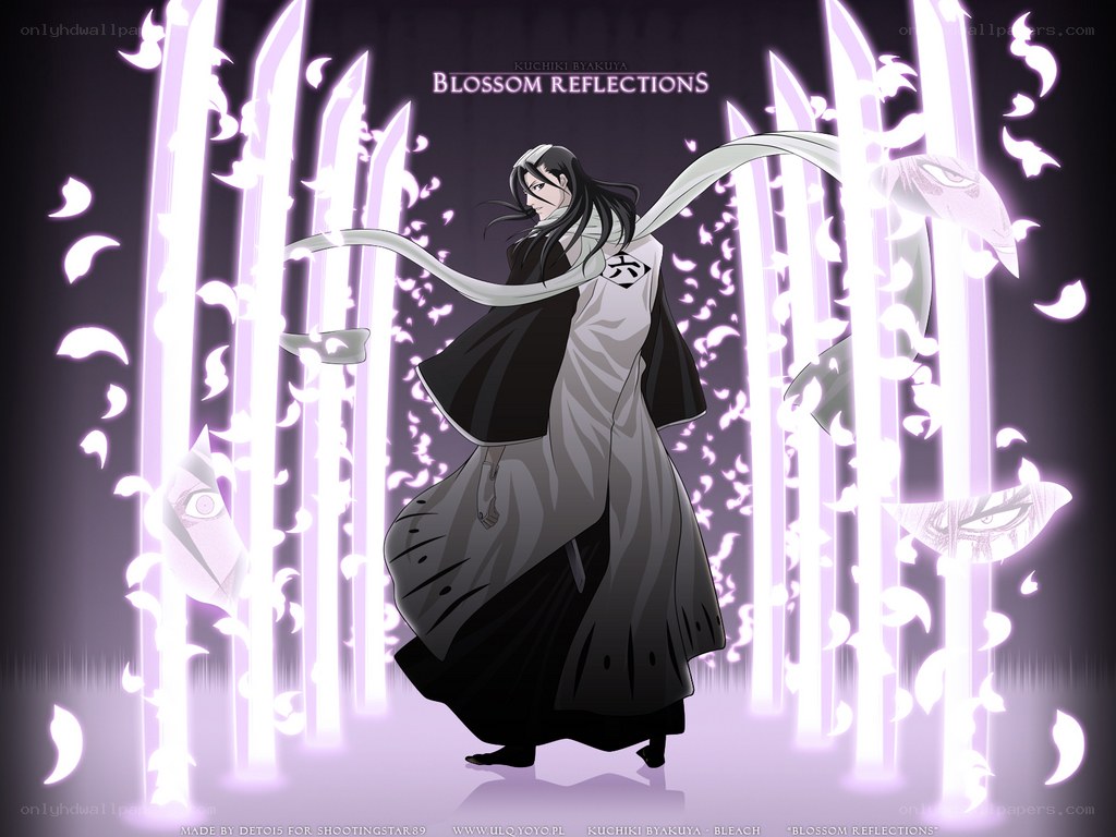 Kuchiki Byakuya in Blossom Reflections