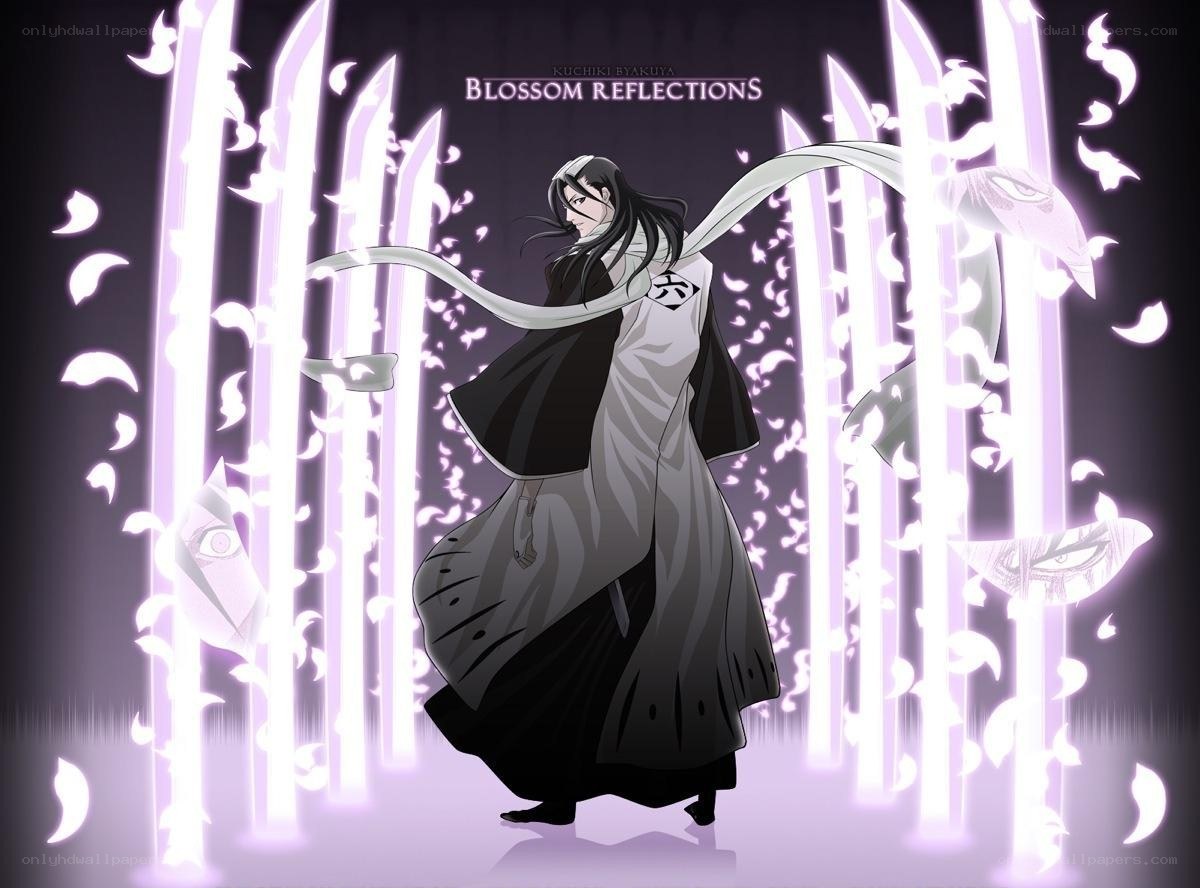 Kuchiki Byakuya in Blossom Reflections