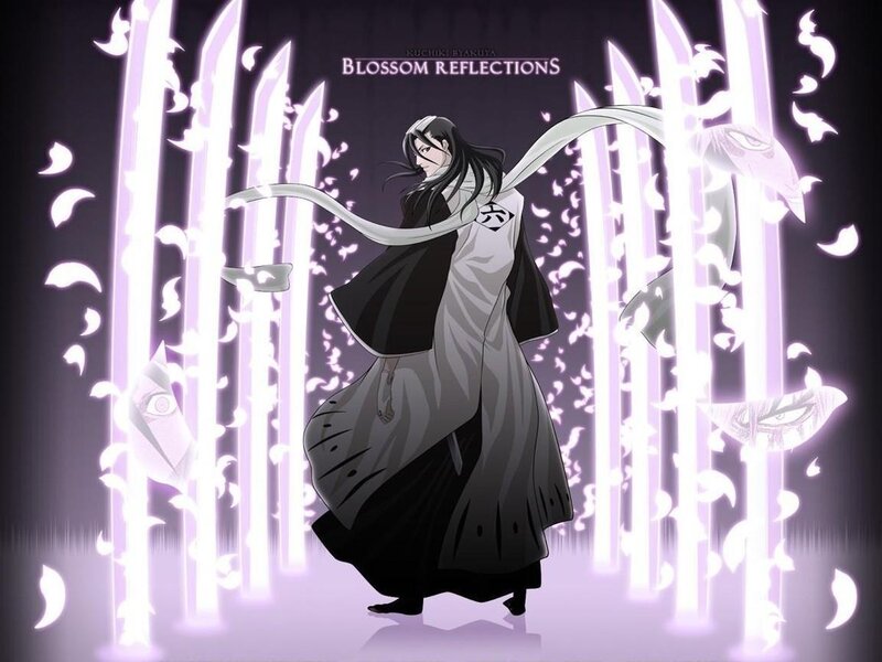 Kuchiki Byakuya in Blossom Reflections