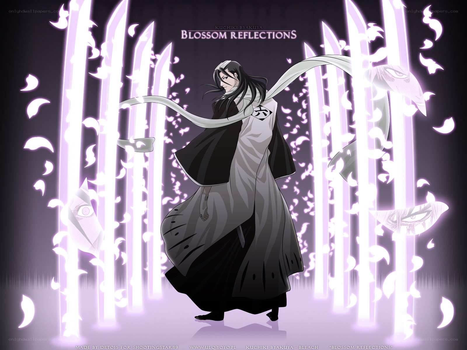 Kuchiki Byakuya in Blossom Reflections