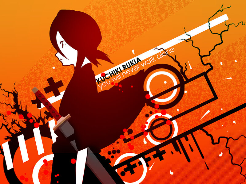 Kuchiki Rukia anime art
