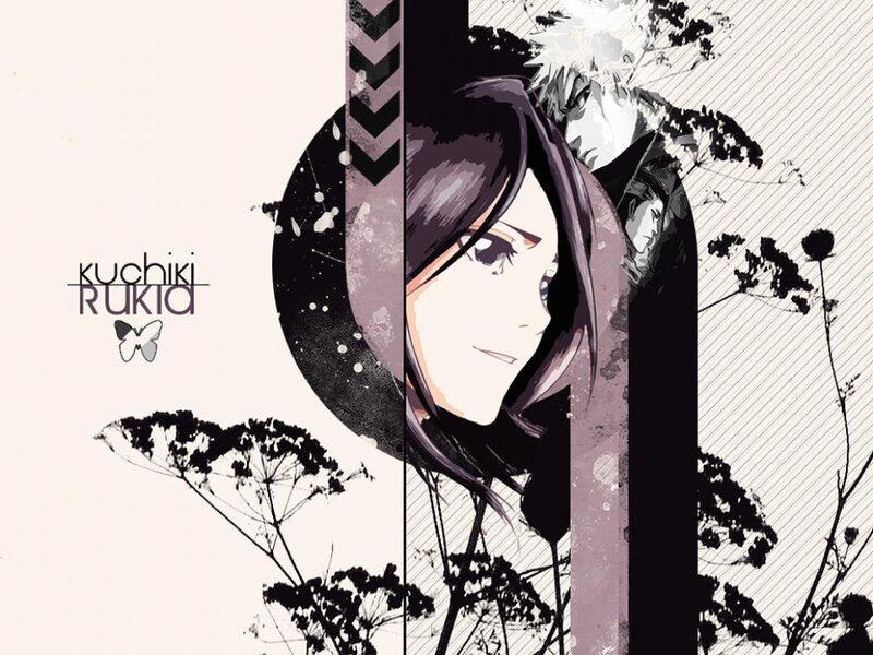 Kuchiki Rukia anime art