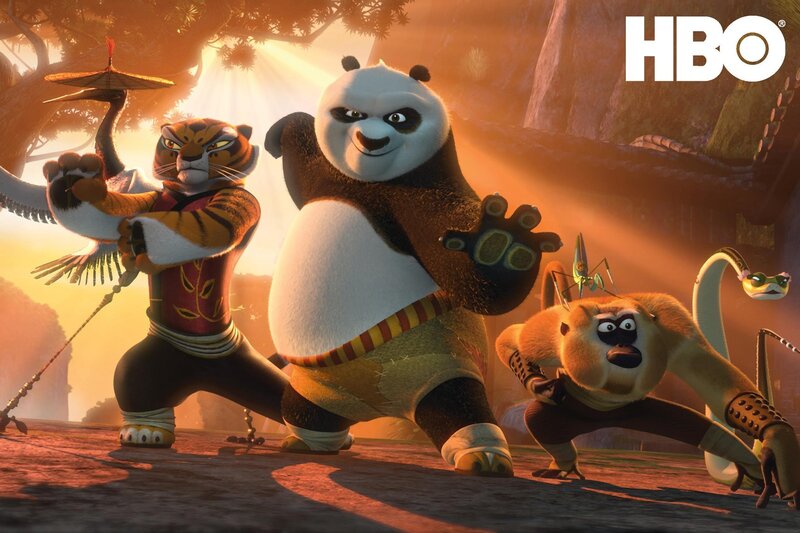 Kung Fu Panda and friends in action