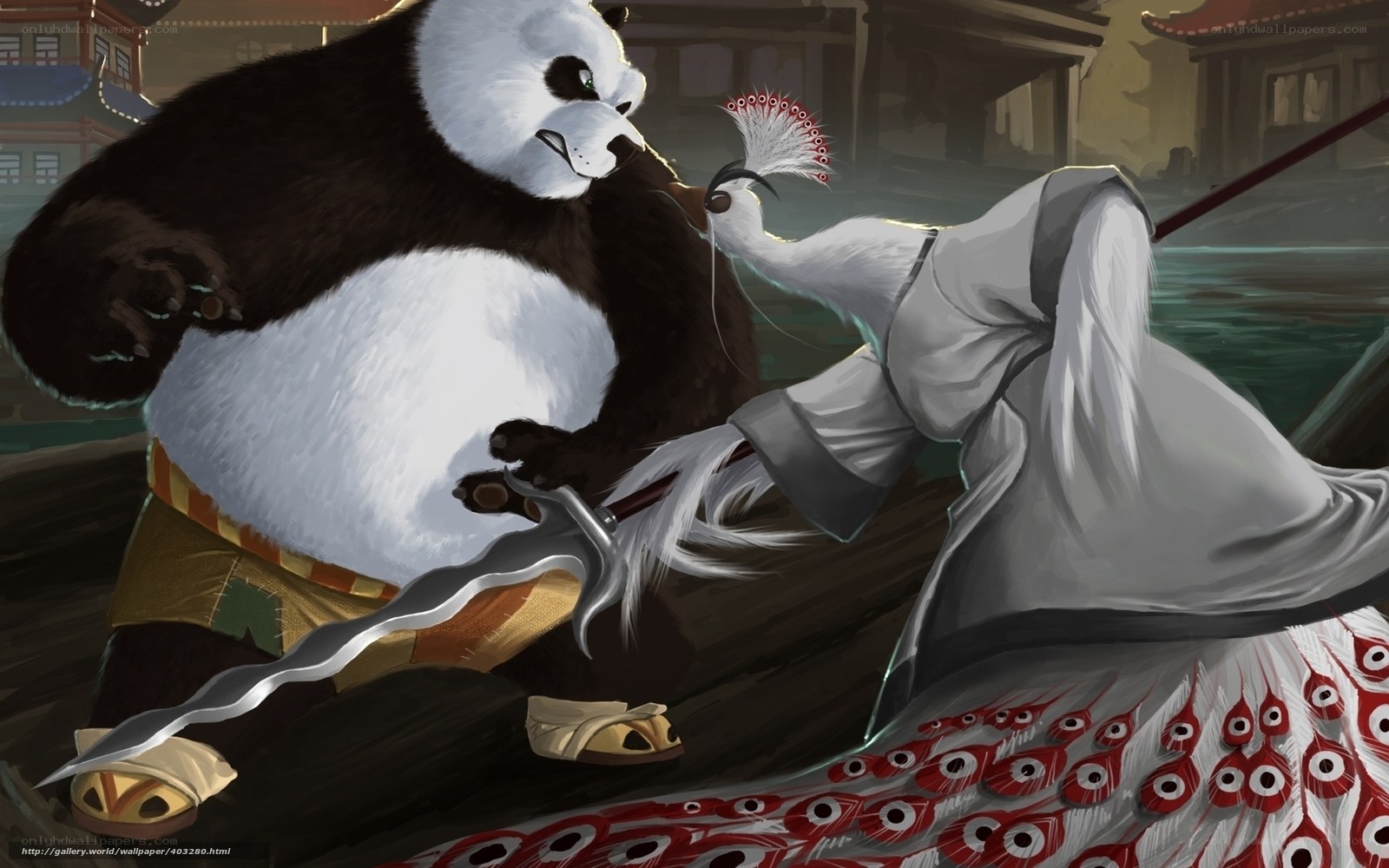 Kung Fu Panda vs. Peacock Master