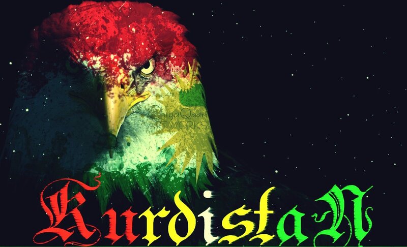 Kurdistan eagle artwork
