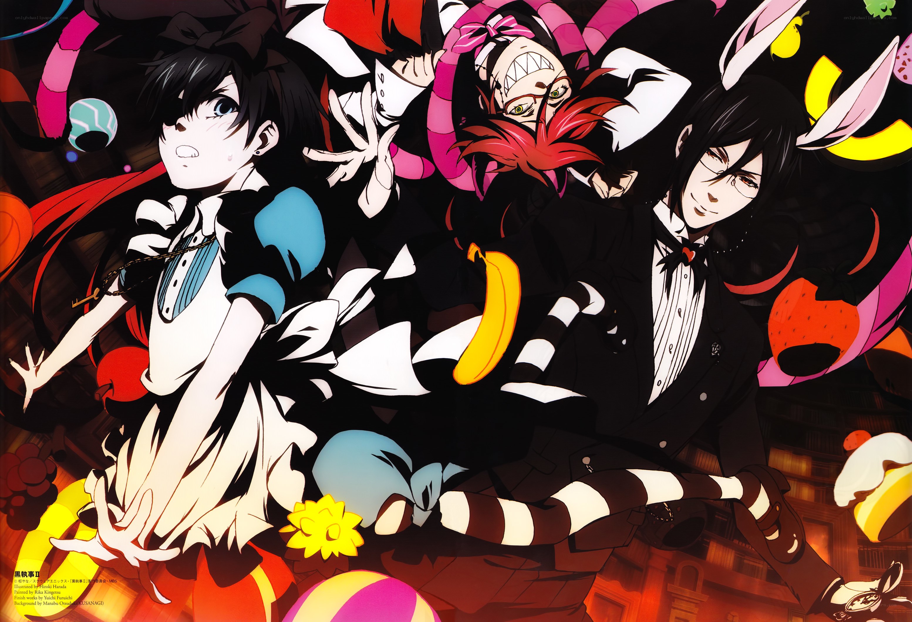 Kuroshitsuji characters in chaotic scene