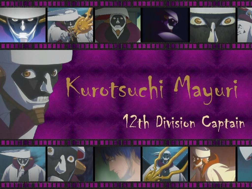 Kurotsuchi Mayuri character collage