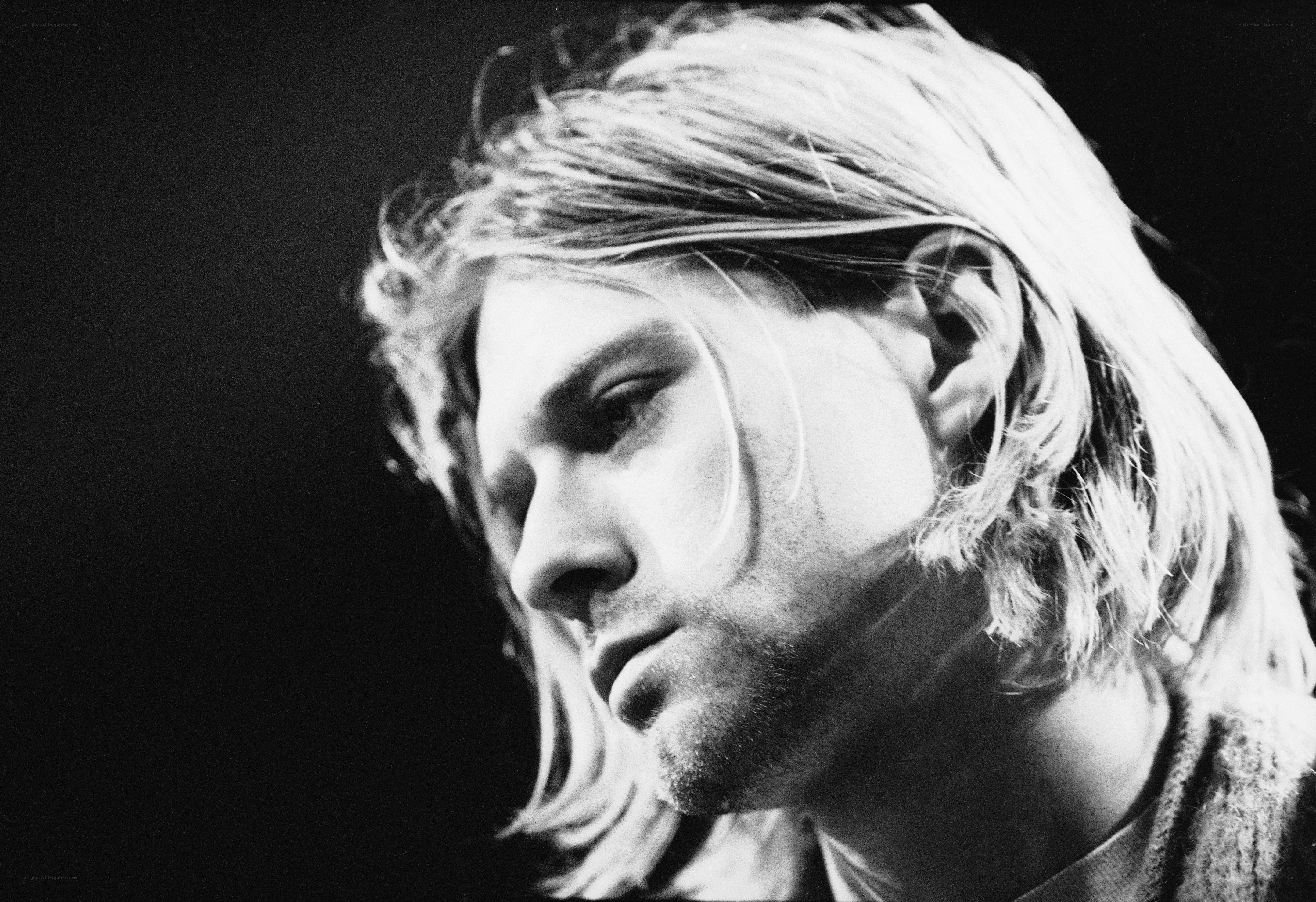Kurt Cobain in profile